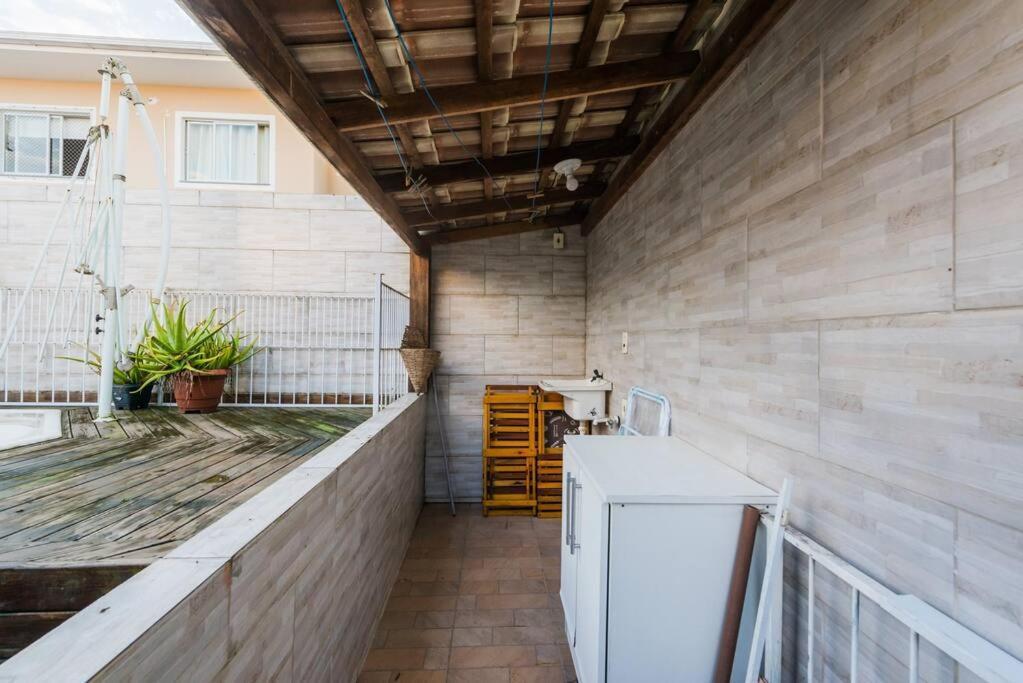 Casa De Temporada Com Quintal Interno Vila Palhoça Exterior foto